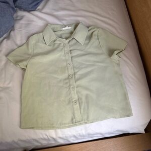 pacsun la hearts button down